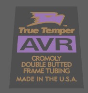 True Temper AVR tubing decal