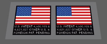 Paletti USA flag decal