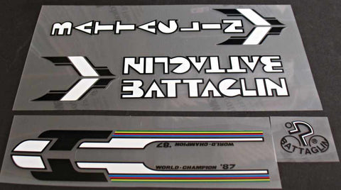 Battaglin decal set black and white
