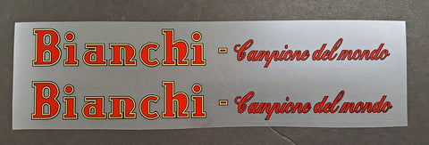 Bianch Campione downtube decals