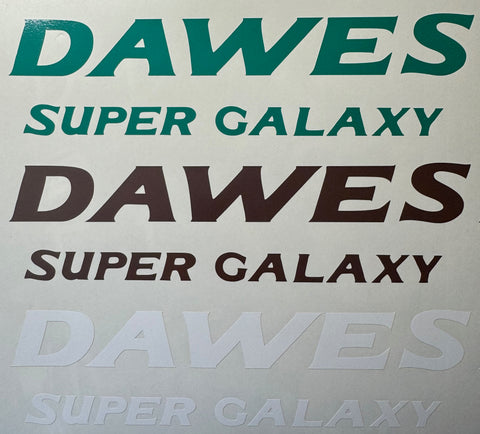 Dawes Super Galaxy 1981 decal set