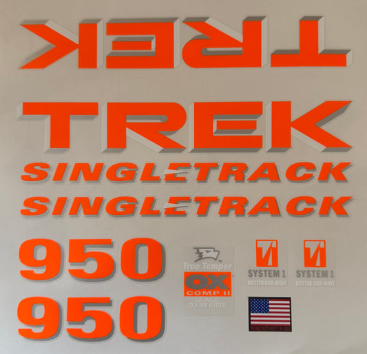 Trek 950 Singletrack Decal set