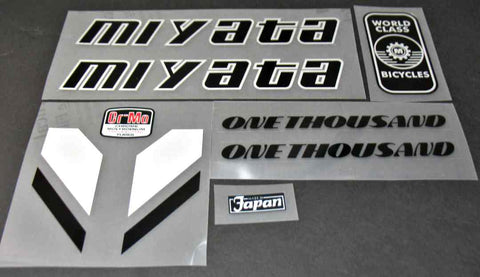 Miyata one thousand decal set