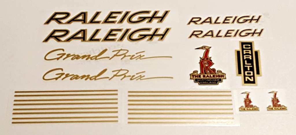 Raleigh Decal set