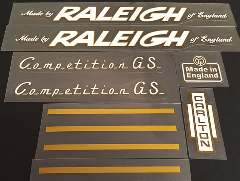 Raleigh Competition GS Decal set