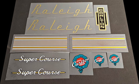 Raleigh Super Course Decal set