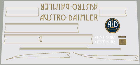 Austro-Damler Vent Noir decal set