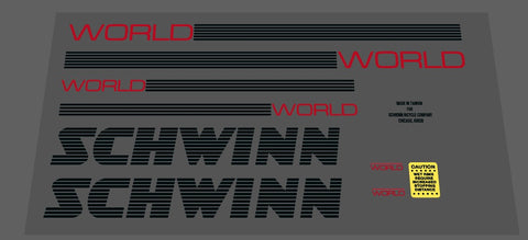 Schwinn 1987 World set