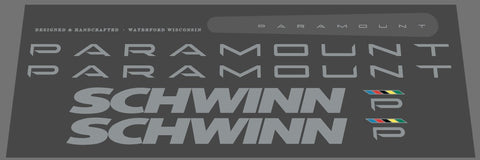 Schwinn 1990 Paramount decal set