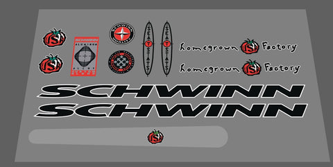 Schwinn sweet spot decal set