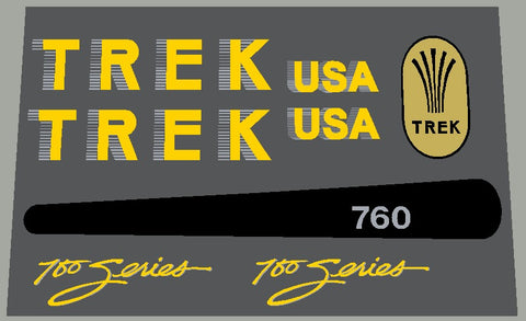 Trek 760 series decal set
