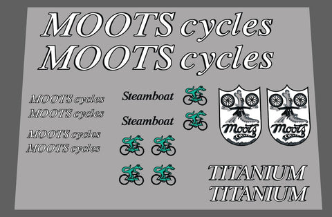 Moots Cycles decal set