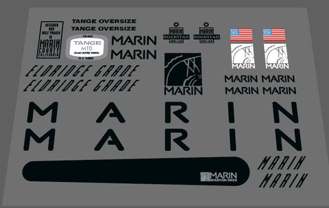 Marin 1991 Eldridge Grade Decal set