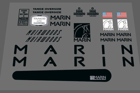 Marin Muirwoods 1991 decal set