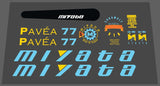 Miyata Pavea decal set