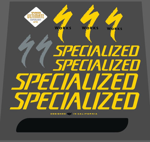 Specialized S works decal set