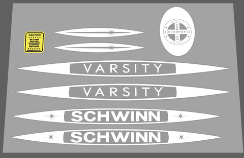Schwinn Varsity 1979 Essentials decal set