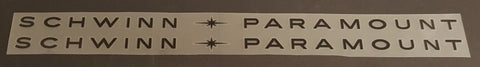 SCHWINN Paramount Down Tube Decals