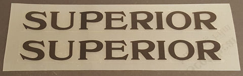 Schwinn Superior Top Tube Decals