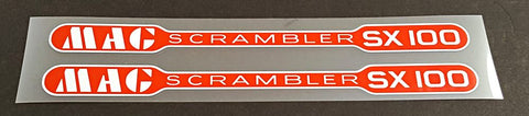 Schwinn MAC Scrambler SX100 Top Tube Decals