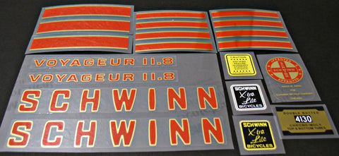 Schwinn Voyageur 11.8 decal set