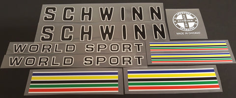 Schwinn World Sport Decal Set