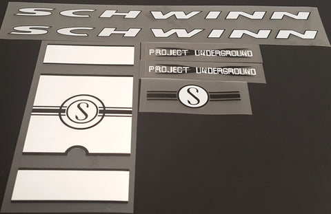 Schwinn Project Underground Decal Set