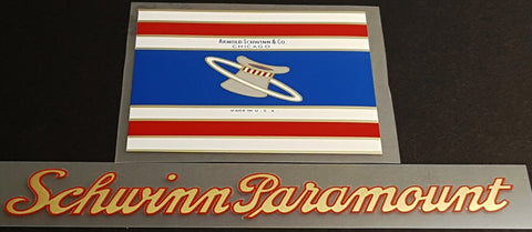 Schwinn Paramount Decal Set