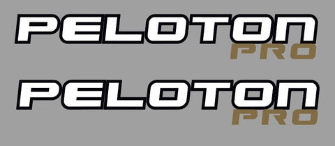 Schwinn Peloton Pro Top Tube Decals