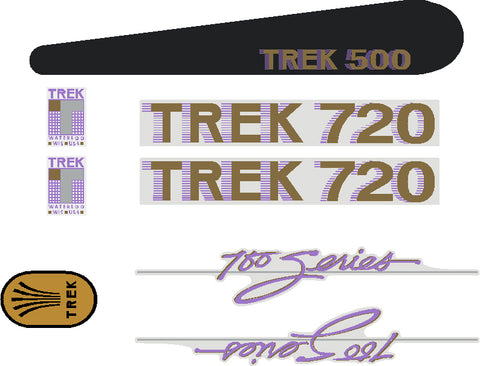 Trek 720 decal set 1984 model