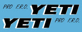 Yeti Downtube decal