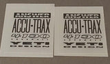 Accutrax Fork decals