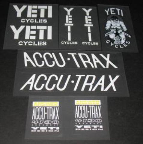 Yeti Cycles decal set