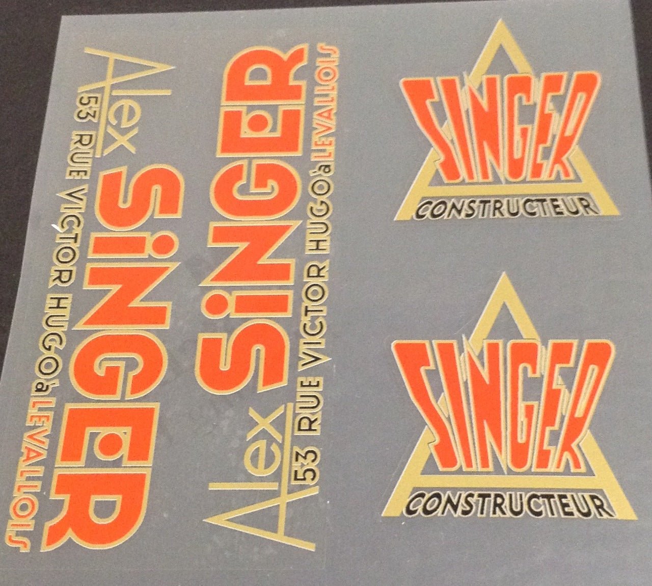 Alex Singer decal set - H Lloyd Cycles