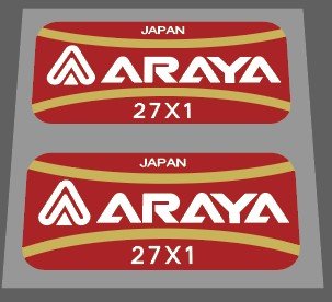 Araya 27x1 rim decals - H Lloyd Cycles