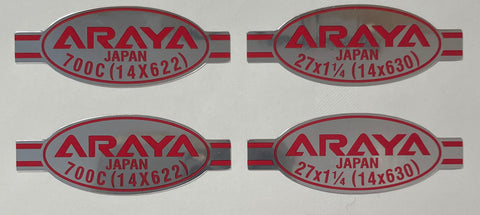Araya Rim decals