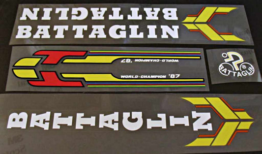 Battaglin decal set white - H Lloyd Cycles