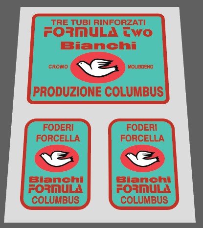 Bianchi Formula two frame and forks set - H Lloyd Cycles