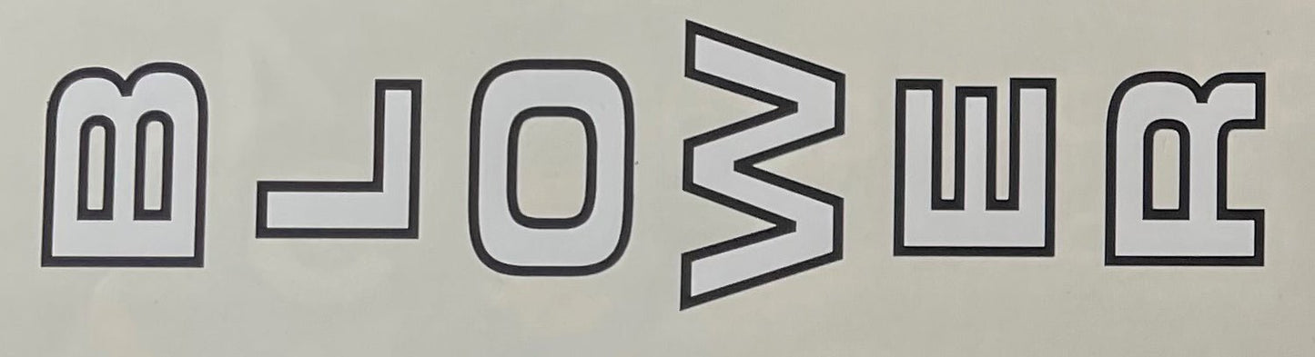 Blower Seat Tube decal - H Lloyd Cycles