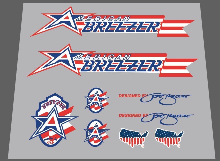 Breezer American Breezer decal set - H Lloyd Cycles