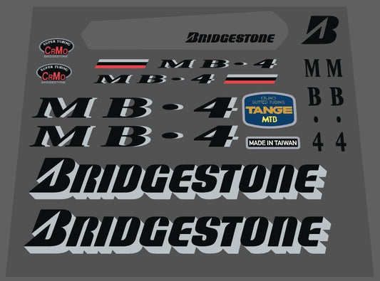 Bridgestone MB - 4 1992 decal set - H Lloyd Cycles