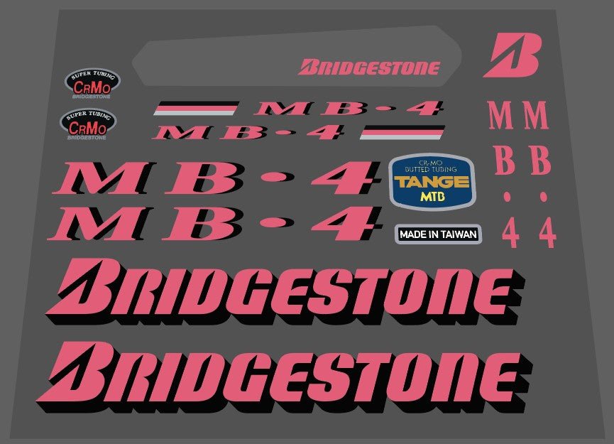 Bridgestone MB - 4 decal set - H Lloyd Cycles