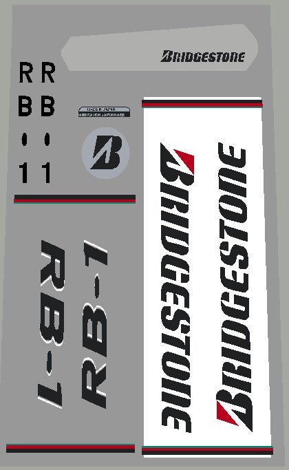 Bridgestone RB - 1 1993 decal set - H Lloyd Cycles
