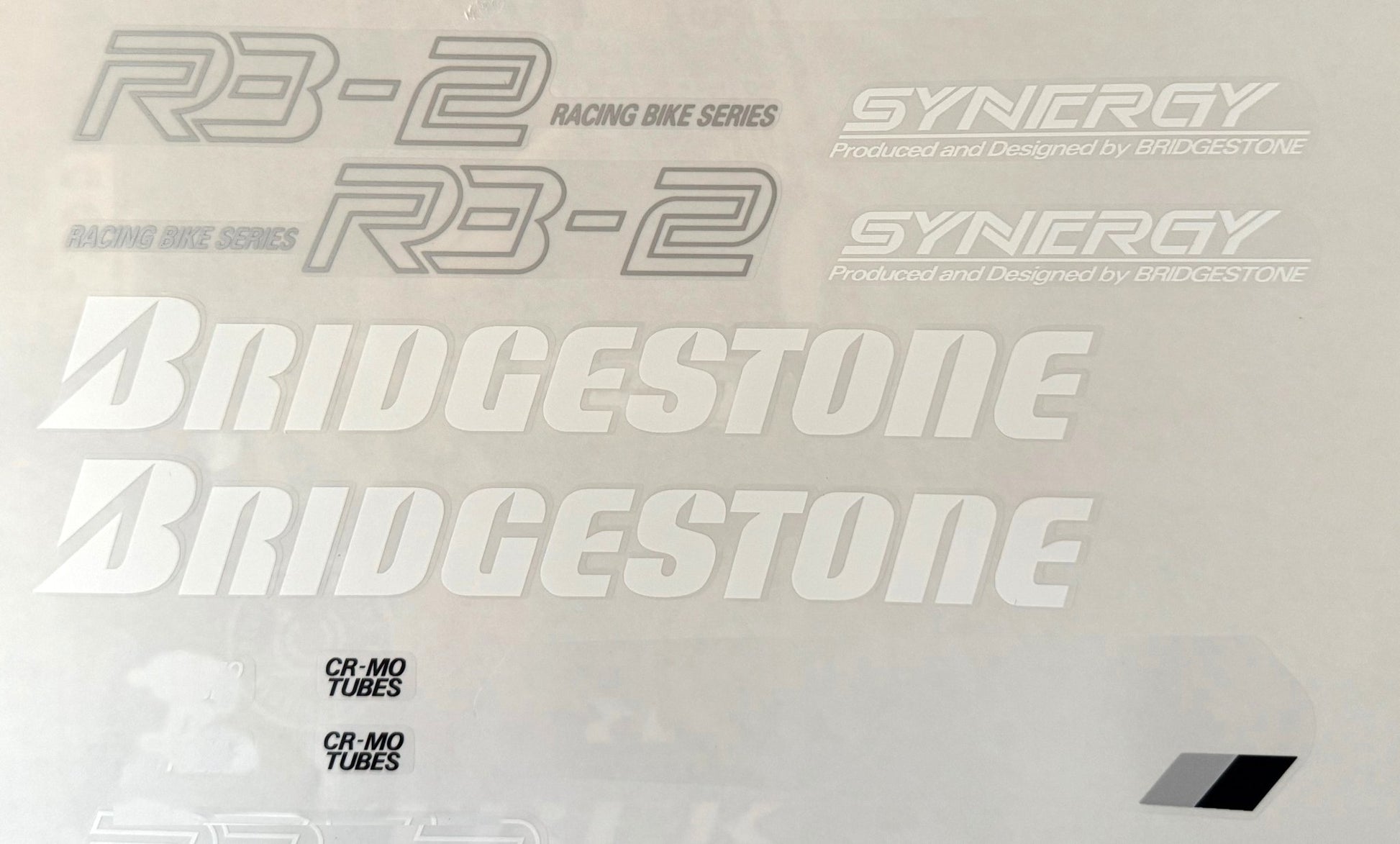 Bridgestone RB - 2 decal set for blue and white frame 1988 - H Lloyd Cycles