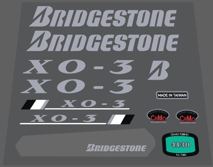 Bridgestone X0 - 3 1992 decal set - H Lloyd Cycles