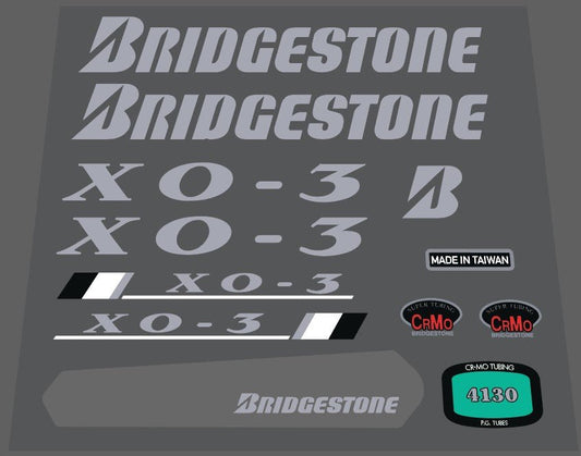 Bridgestone X0 - 3 1992 decal set - H Lloyd Cycles