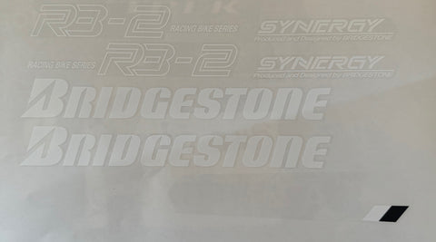Bridgestone RB-2 decal set for red frame 1988