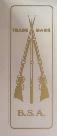 BSA Seat tube badge in frame