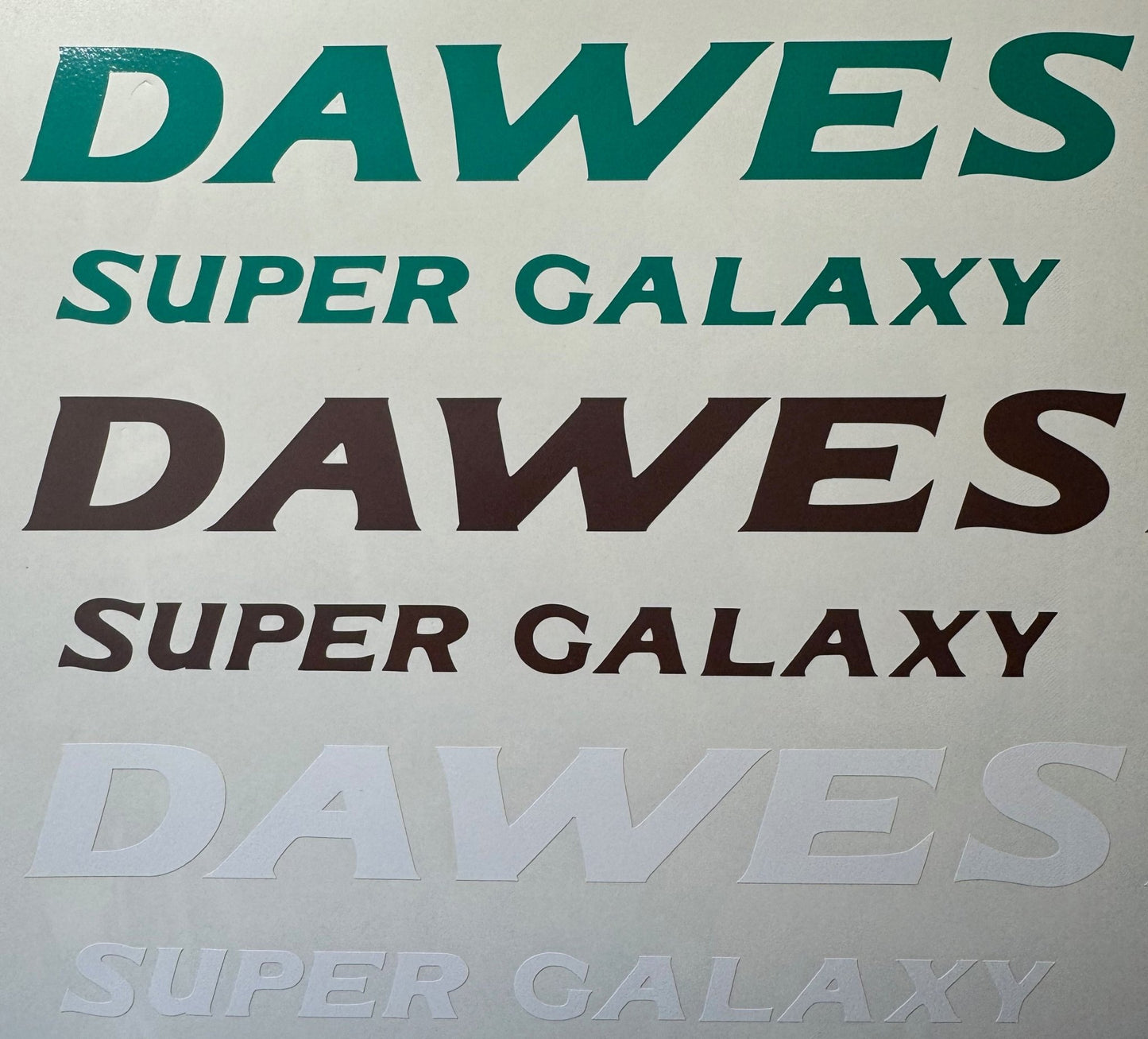 Dawes Super Galaxy 1981 decal set - H Lloyd Cycles