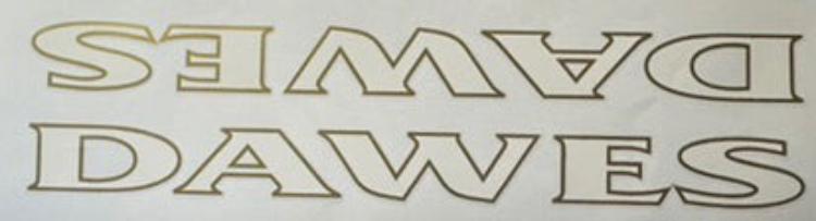 Dawes Super Galaxy Decal set - H Lloyd Cycles